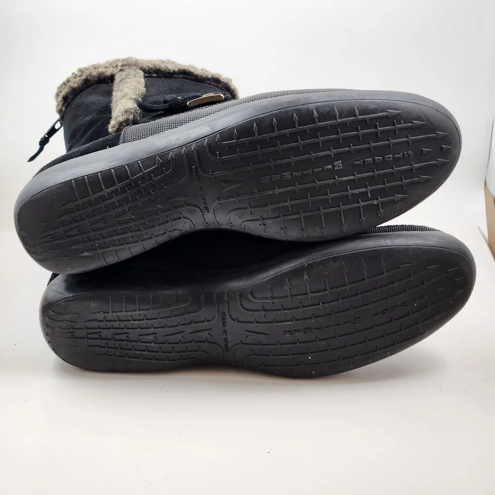 Stuart Weitzman Suede Sherpa Trim Boot